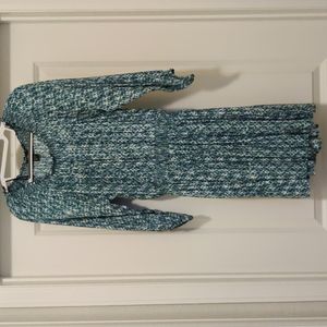 Flowy Green Pattern Mini Dress from H&M, size 8